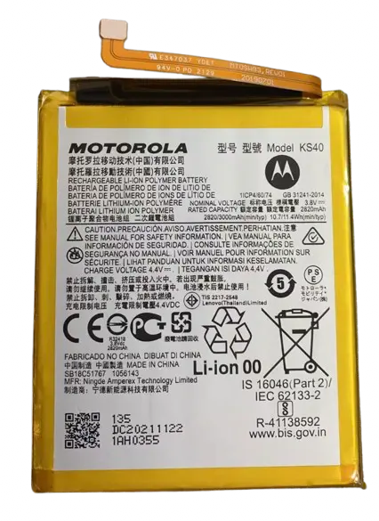 Motorola Moto E6S-E6 Play バッテリーKS40
