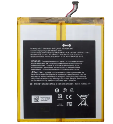 Amazon Kindle Fire HD 10 第7世代 SL056ZE 2017 2955C7 バッテリー 26S1015