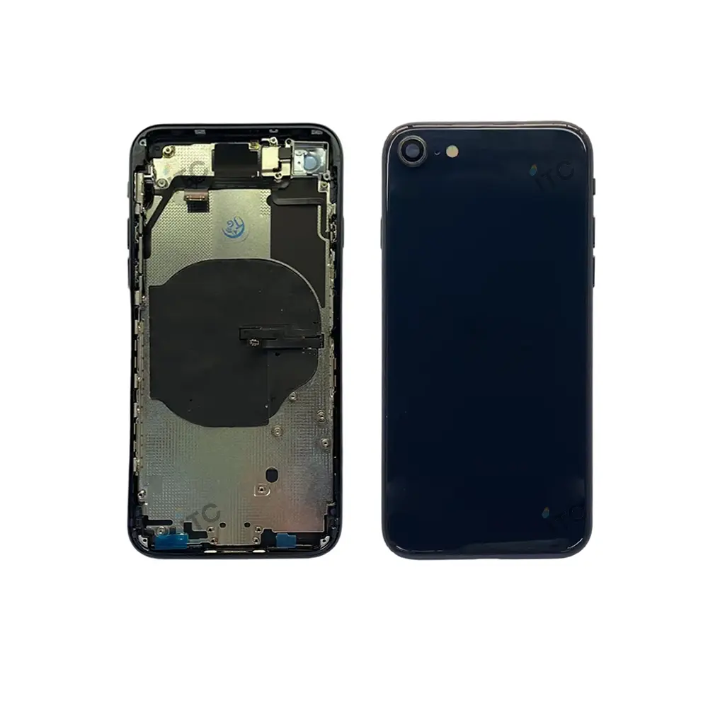 iPhone SE3 バックガラス(フレーム一体型) 互換品 黒