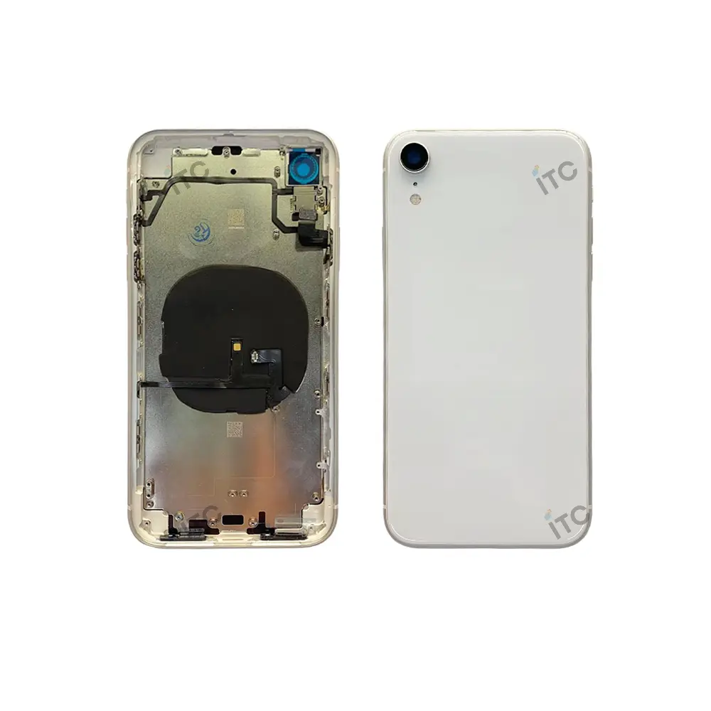 iPhone XR バックガラス(フレーム一体型) 互換品  白