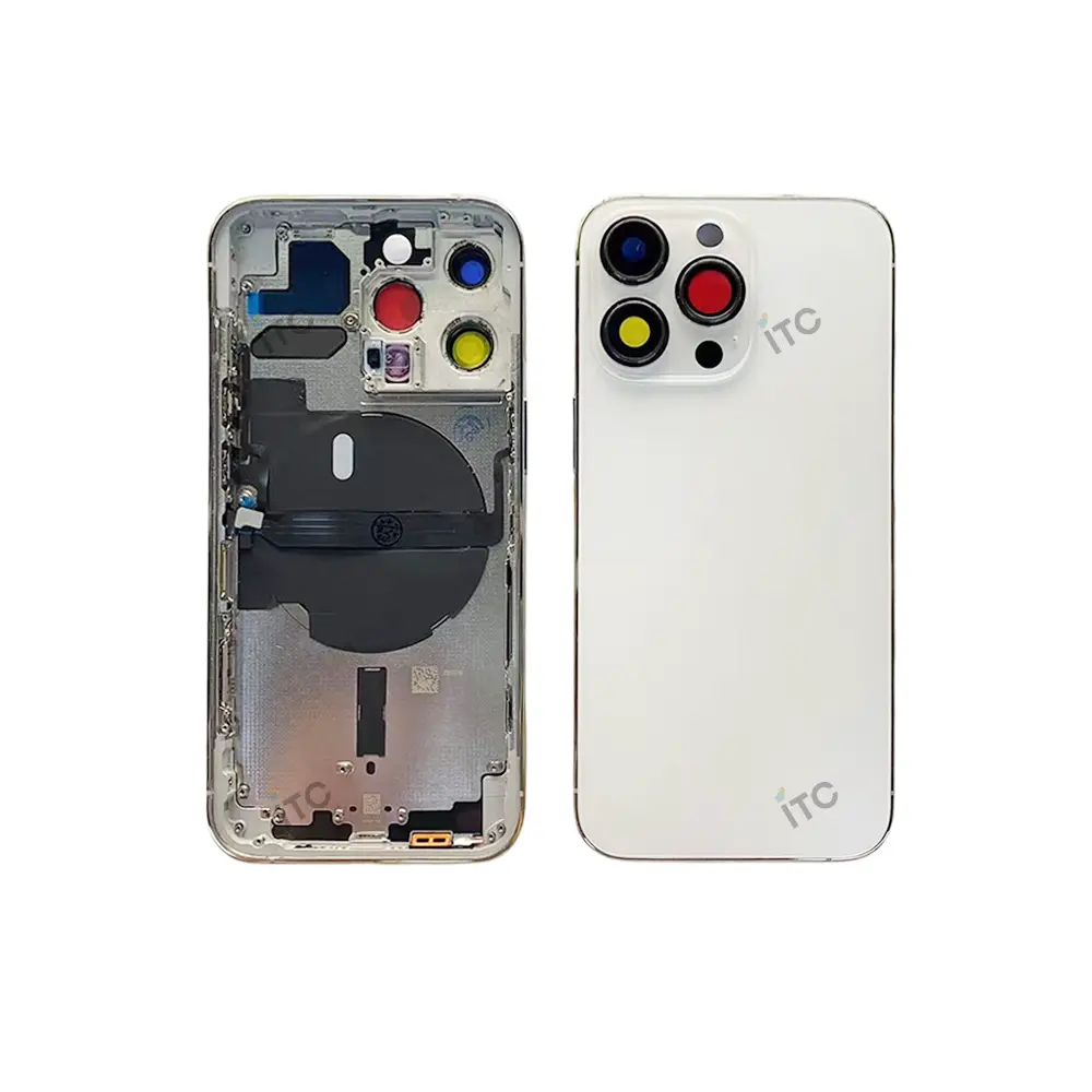 iPhone 13 Pro バックガラス(フレーム一体型) 互換品 白