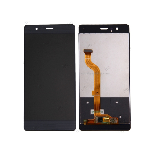 HUAWEI P9 フロントパネル 互換品 黒