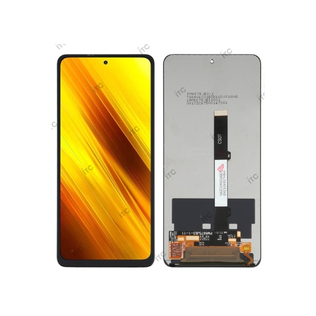 Xiaomi Mi 10T Lite 5G-Mi 10i 5G-Redmi Note 9 Pro 5G-Poco M2 Pro-Poco X3 Pro-Poco X3-Poco X3 NFCリペアパネル 黒　