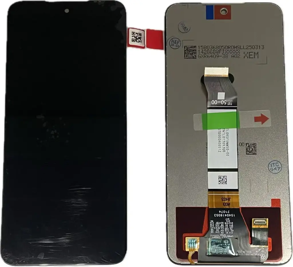 Xiaomi Redmi Note 10 5G-Poco M3 Pro 5G フロントパネル 互換品 黒