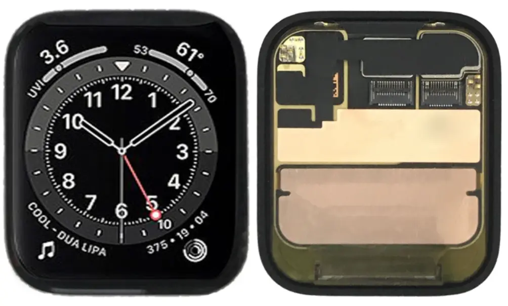 Apple Watch Series 6・40mm フロントパネル 黒　