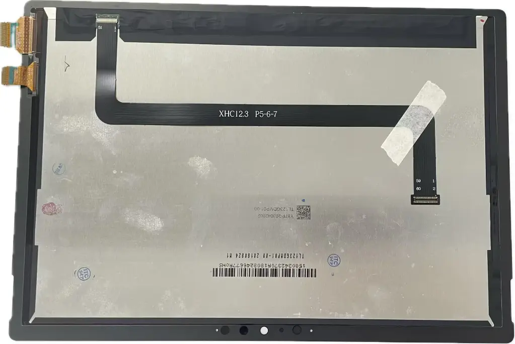 Surface Pro7 (1866) (12.3インチ)  前期 フロントパネル 互換品　黒