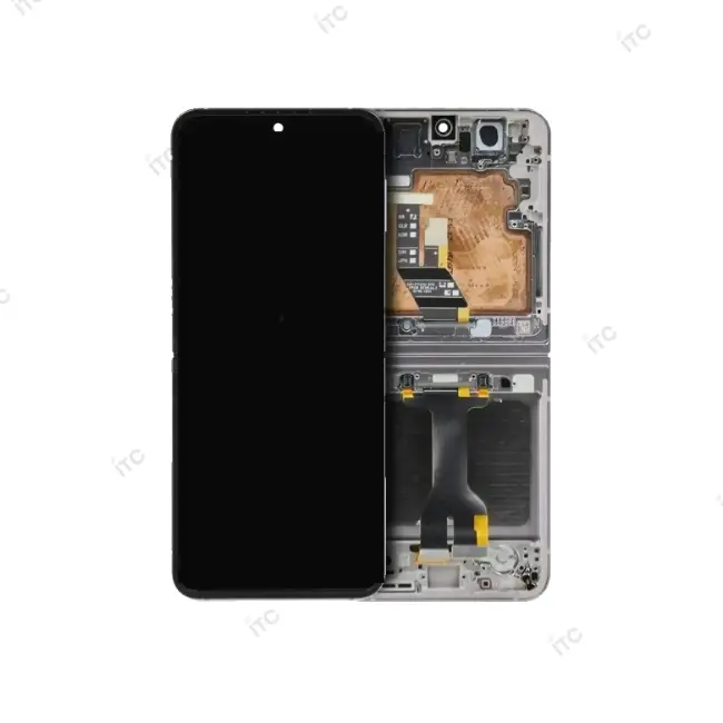 Galaxy Z flip6 リペアパネル （枠付き） シルバーシャドウ　