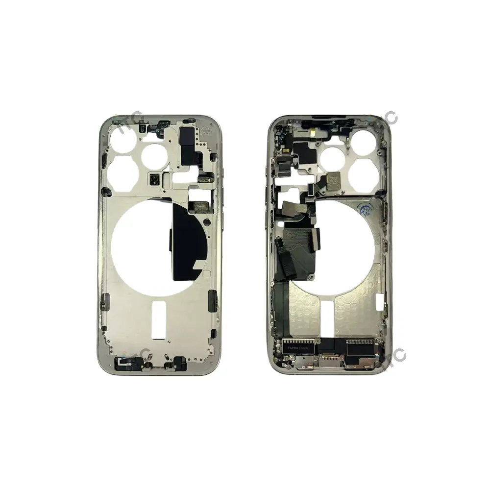 iPhone 15 PROフレーム（スモールパーツ付き）互換品 白