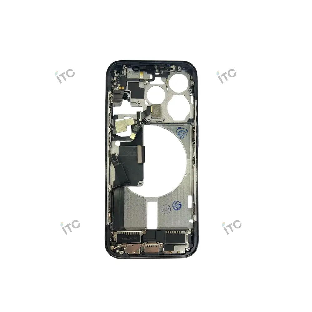 iPhone 15 PRO フレーム（スモールパーツ付き）互換品 黒