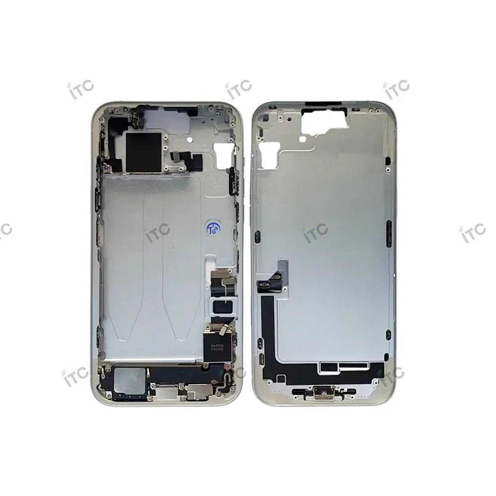 iPhone 15 Plus フレーム（スモールパーツ付き） 互換品 青