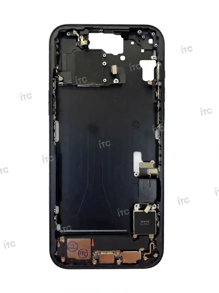 iPhone 15 Plus フレーム（スモールパーツ付き）互換品 黒