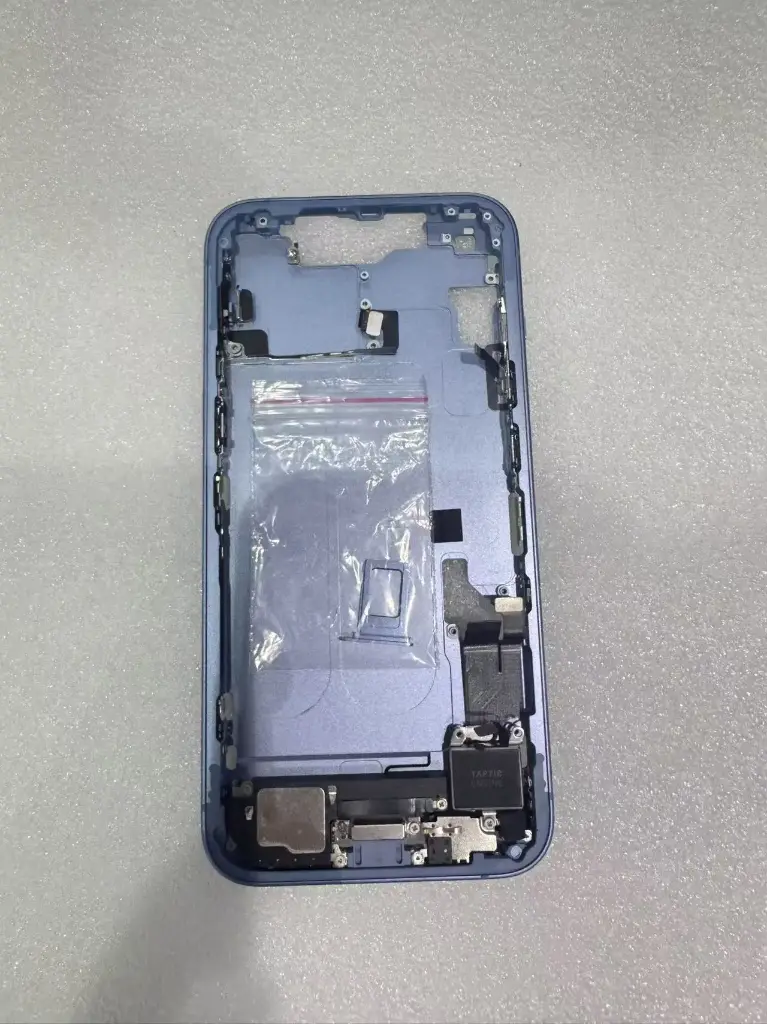 iPhone 15 フレーム（スモールパーツ付き） 互換品 青