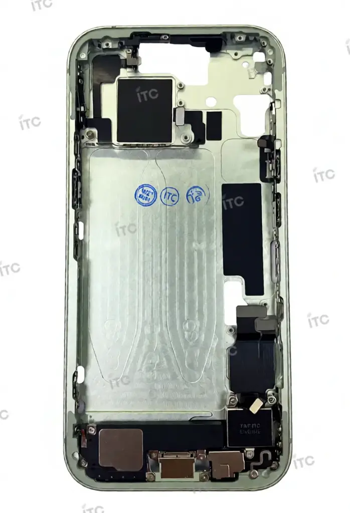 iPhone 15 フレーム（スモールパーツ付き）互換品  緑