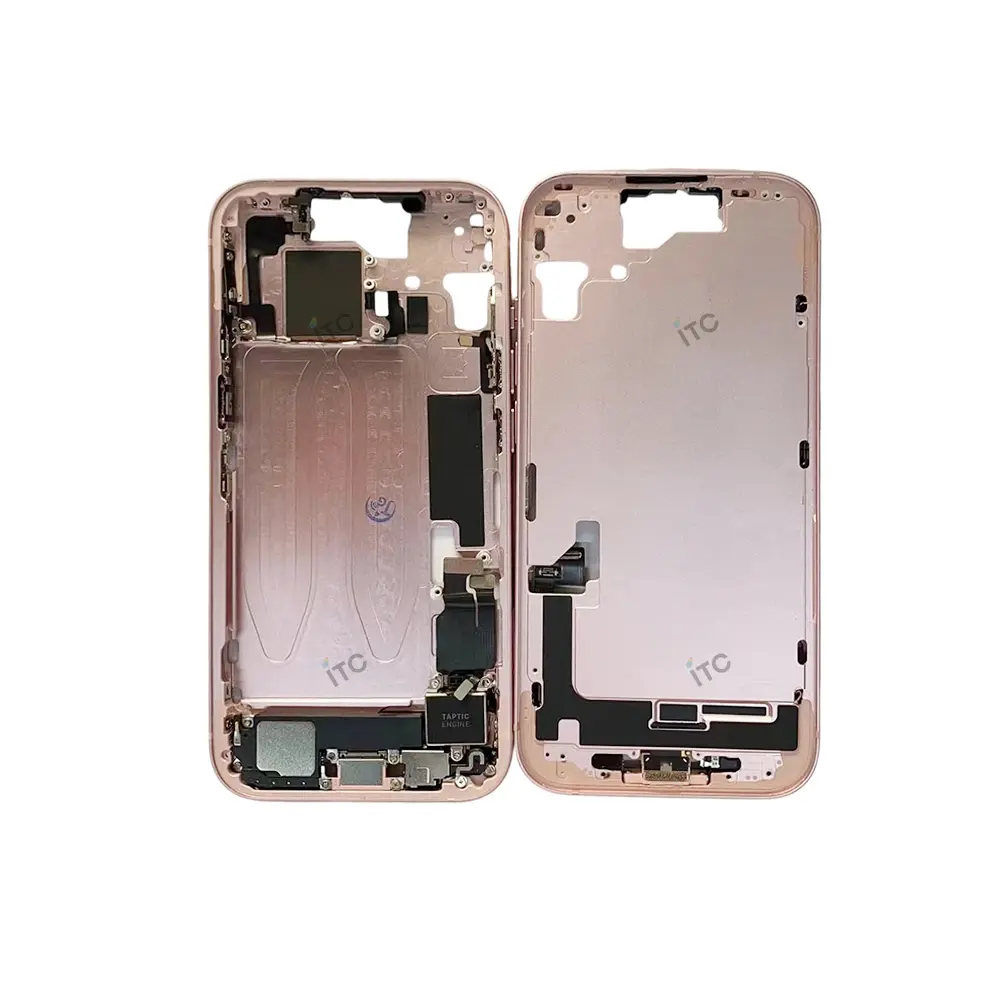 iPhone 15 フレーム（スモールパーツ付き）互換品 ピンク