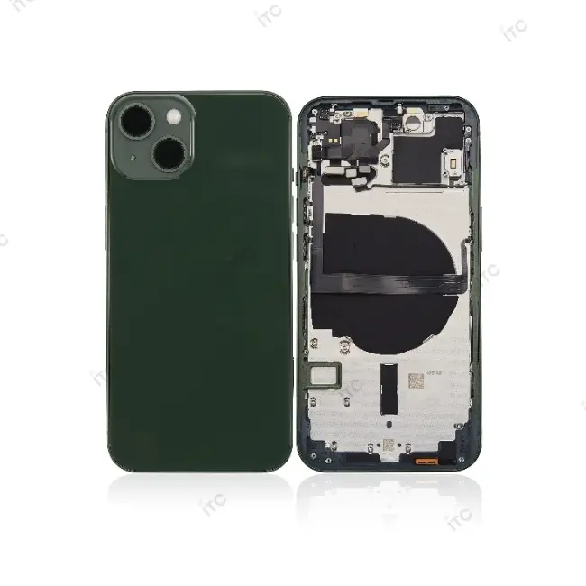 iPhone 13 バックガラス(フレーム一体型) グリーン 互換品