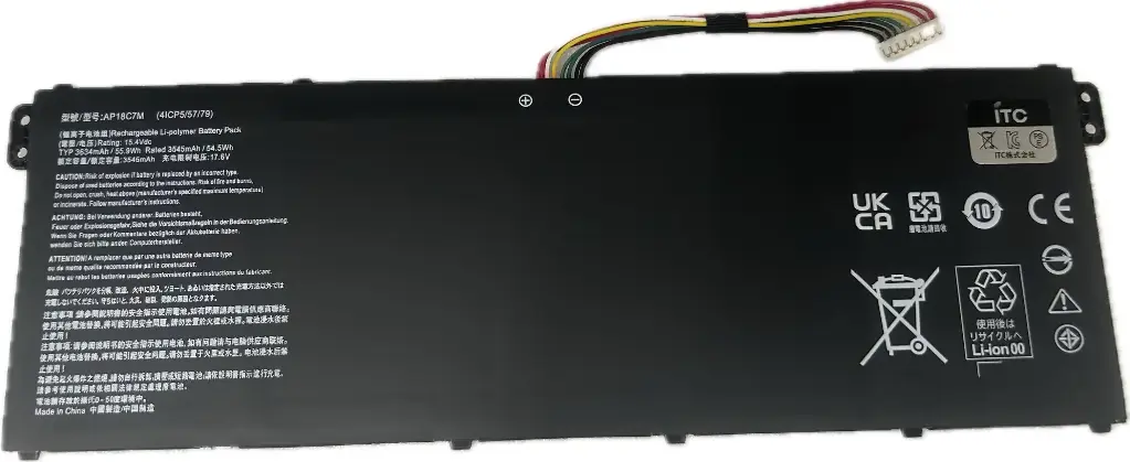 Acer Swift5(N19H3)バッテリー（AP18C7M）