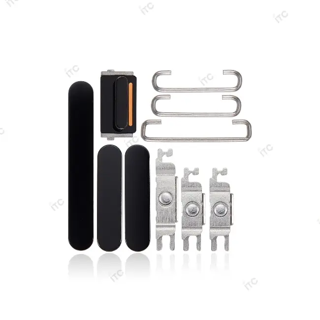 iPhone 14 Pro/iPhone 14 Pro Max 電源ボタン/音量ボタン/サイレントスイッチ /トレー(1セット )黒