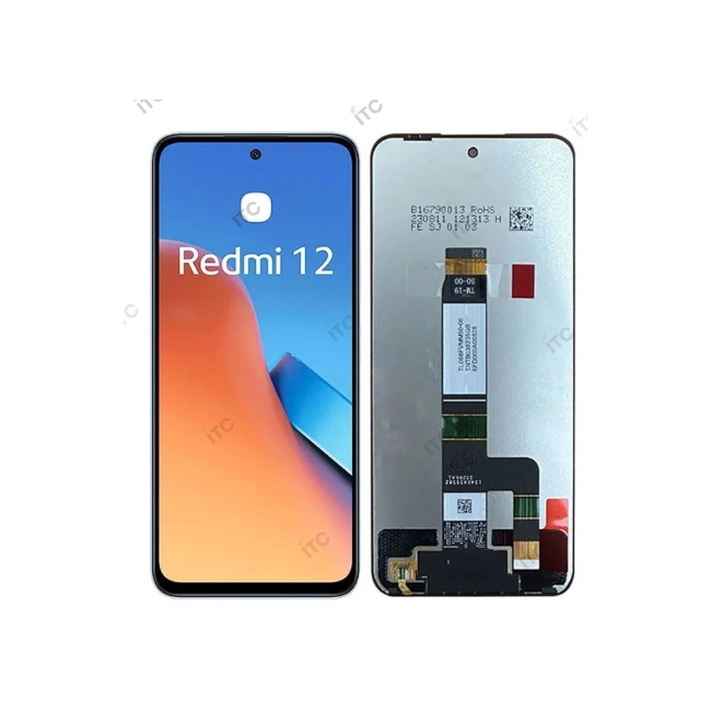 XiaoMi Redmi 12 5G/Note12R リペアパネル 黒