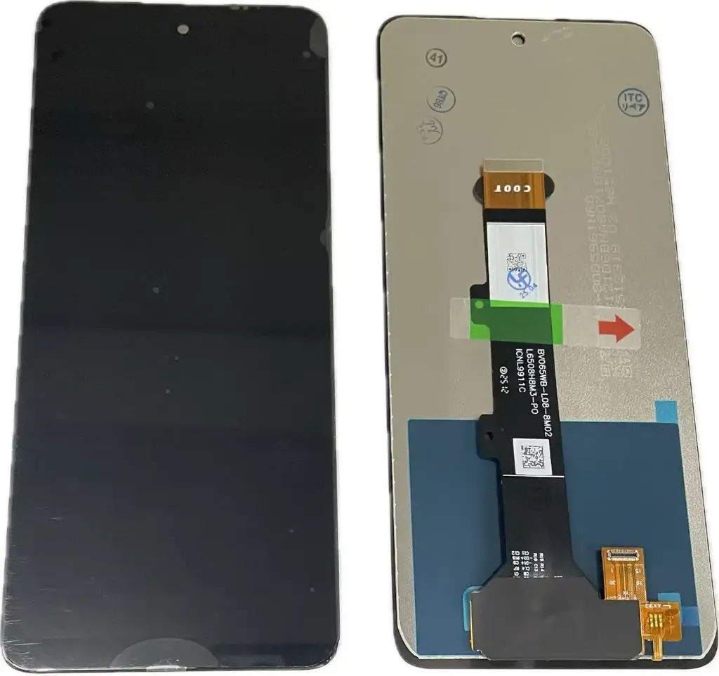 Motorola E32s フロントパネル 互換品 黒