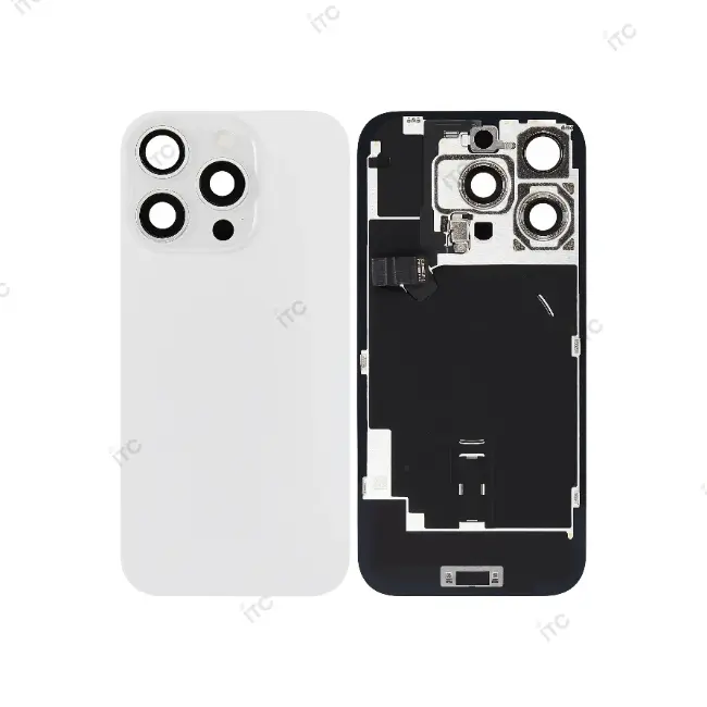 iPhone 16Pro  バックガラス  （レンズ＆MagSafe付き）互換品 白