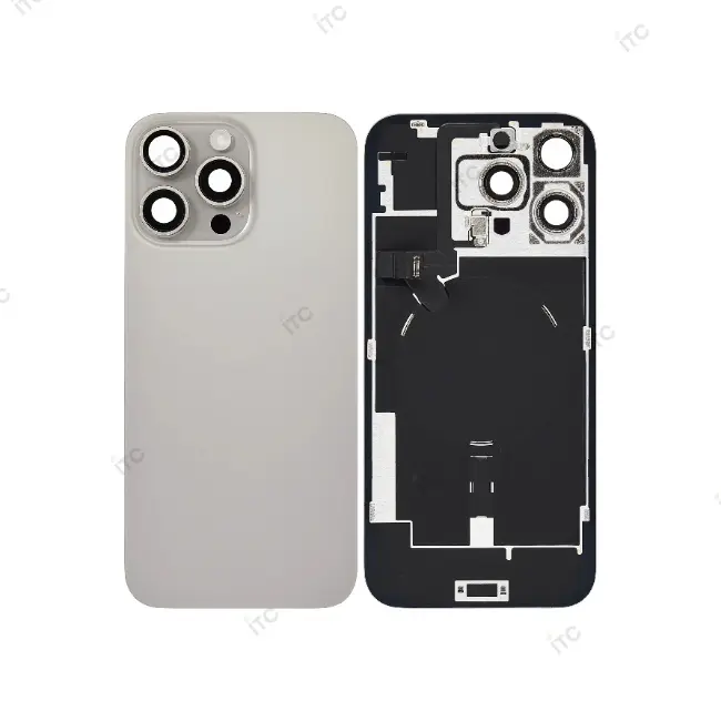iPhone 16ProMax  バックガラス （レンズ＆MagSafe付き） 互換品 ナチュラル