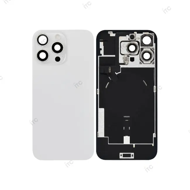 iPhone 16ProMax バックガラス  （レンズ＆MagSafe付き）互換品 白