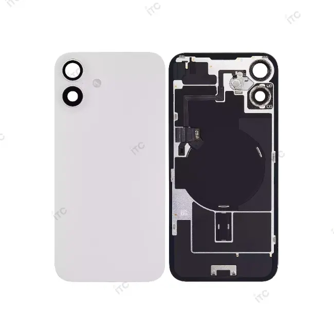iPhone 16Plus  バックガラス （レンズ＆MagSafe付き）互換品  白