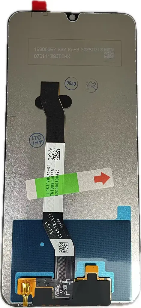 XiaoMi Redmi Note8 フロントパネル 互換品 黒