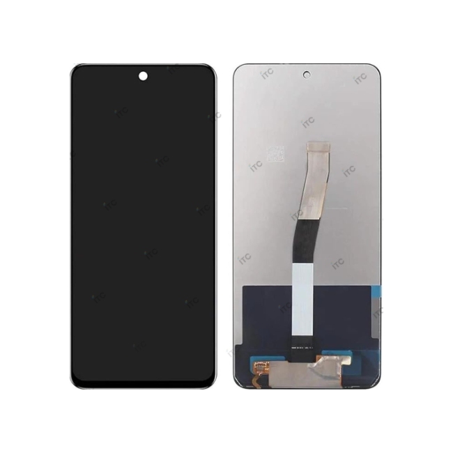 Xiaomi Redmi Note 9S-Note 9 Pro 4G フロントパネル 互換品　黒