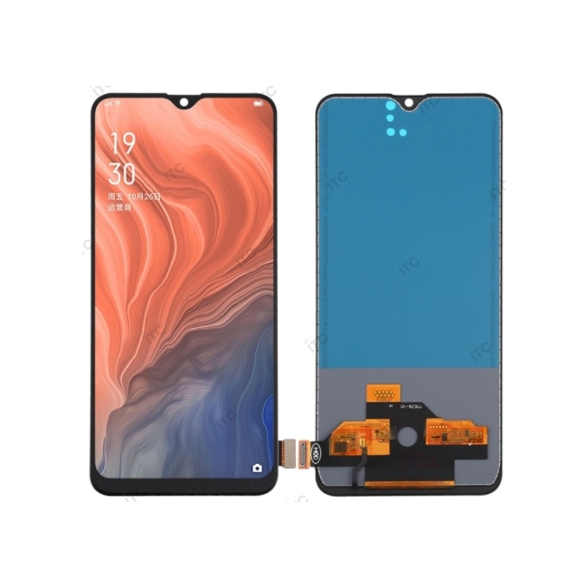 OPPO RenoA/Reno Z  フロントパネル 互換品 黒