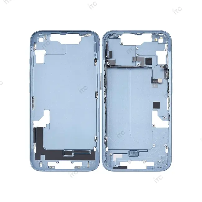 iPhone 14 フレーム（スモールパーツ付き）互換品 青