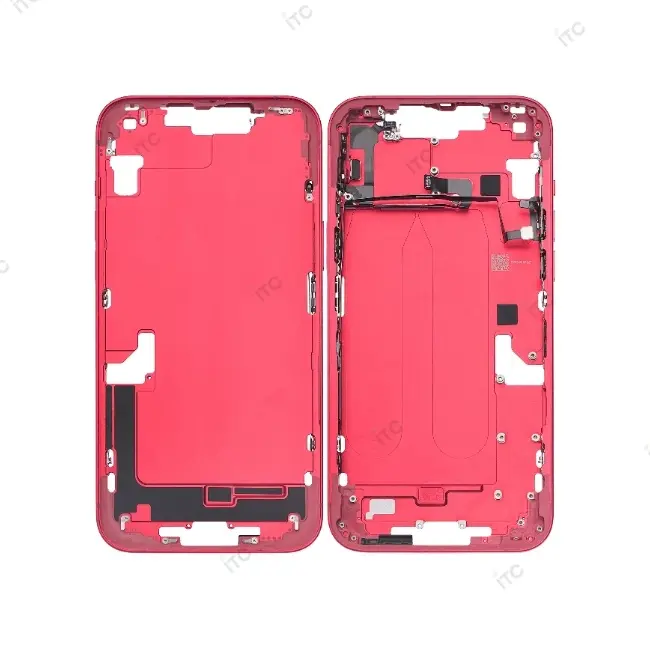 iPhone 14 Plus フレーム（スモールパーツ付き）互換品 赤