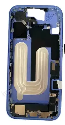iPhone 16 フレーム（スモールパーツ付き）互換品 青