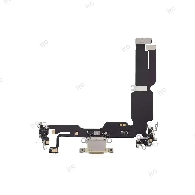 iPhone 15 Plus ドックコネクター イエロー (互換品-SSS)