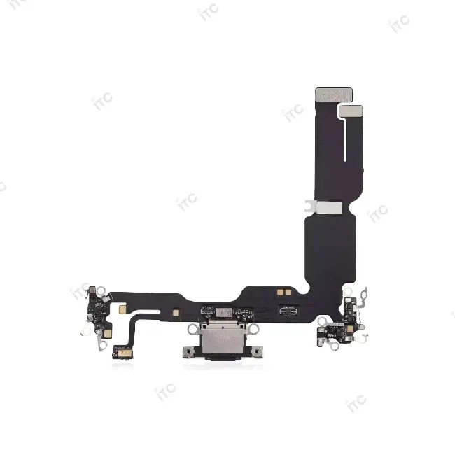 iPhone 15 Plus ドックコネクター 黒 (互換品-SSS)
