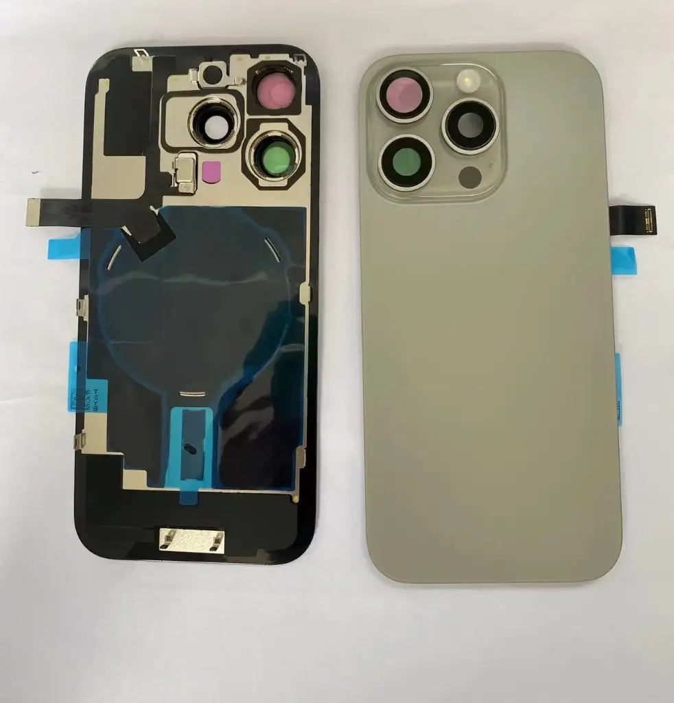 iPhone16Proバックガラス（レンズ&magsafe付き)ナチュラル 互換品 ロゴなし
