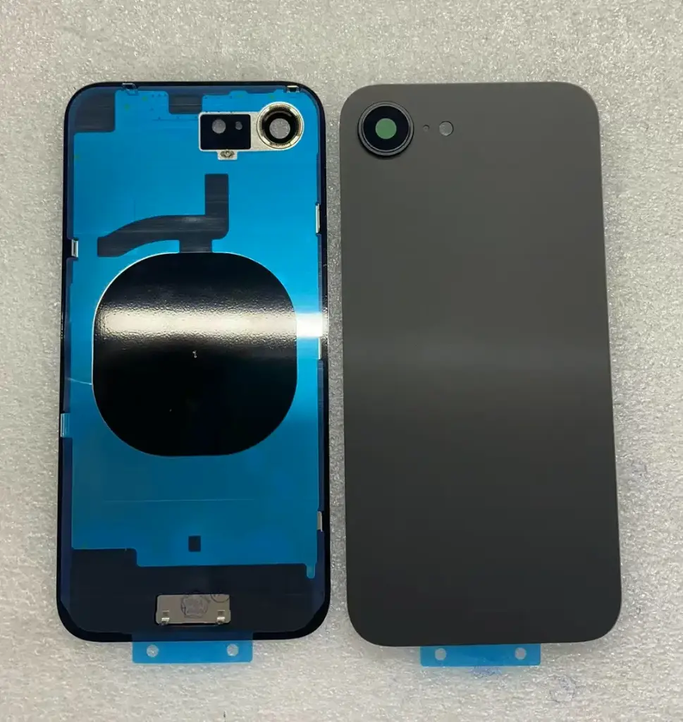 iPhone 16E バックガラス（レンズ＆MagSafe付き） 黒 ロゴなし （互換品）