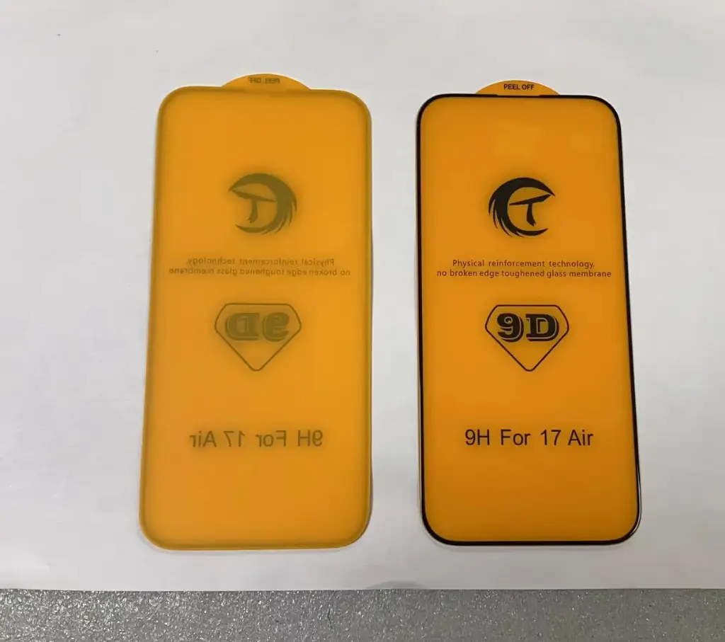 iPhone Air ガラスフィルム(9D)黒