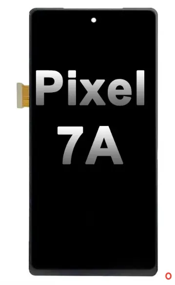 Google Pixel 7a フロントパネル（枠付き）互換品 黒