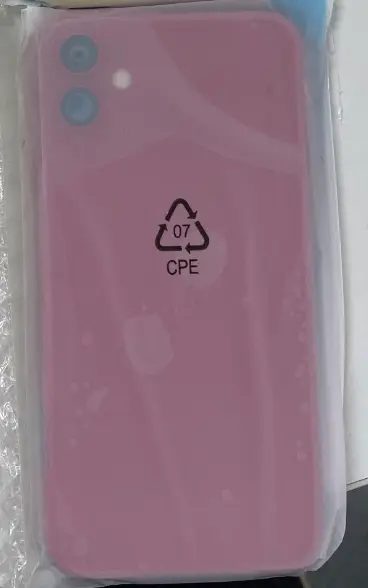 iPhone 11 バックガラス(フレーム一体型)互換品 赤 ロゴなし