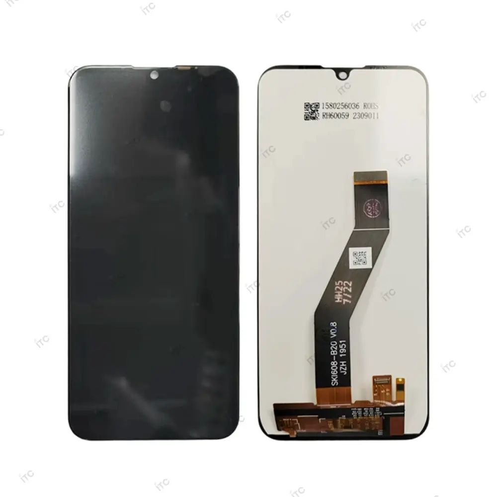 Motorola Moto E6S フロントパネル互換品 黒