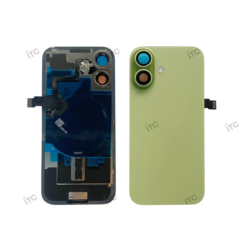 iPhone 17 バックガラス（レンズ＆MagSafe付き）互換品 グリーン ロゴなし