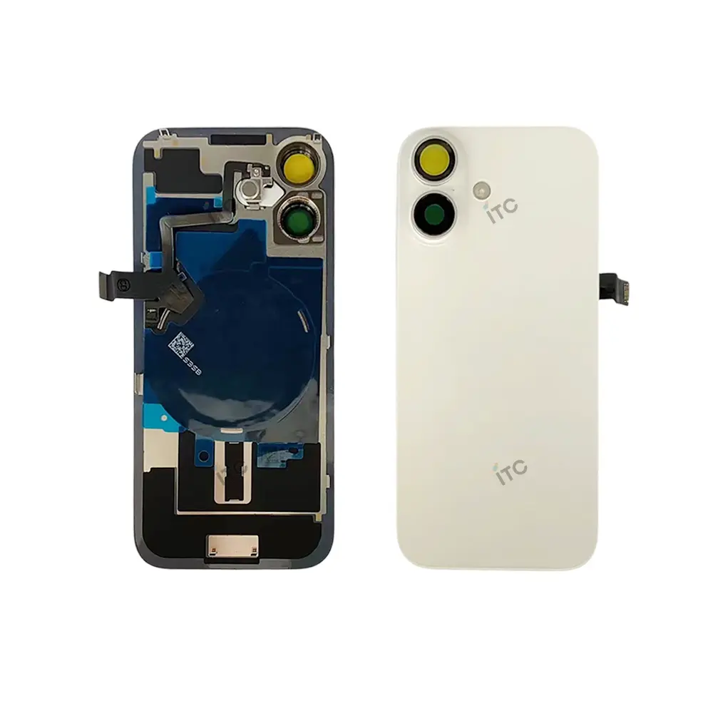 iPhone 17 バックガラス（レンズ＆MagSafe付き）互換品 白