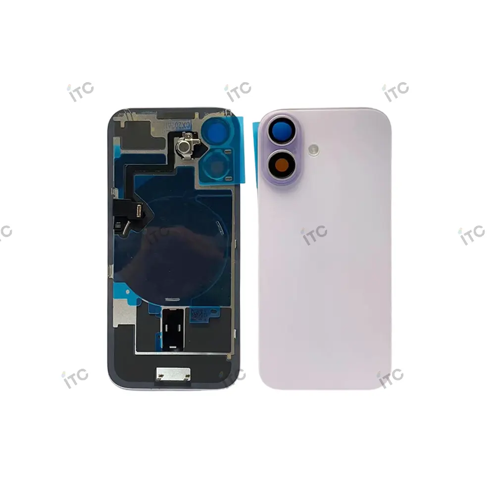 iPhone 17 バックガラス（レンズ＆MagSafe付き）互換品 パープル