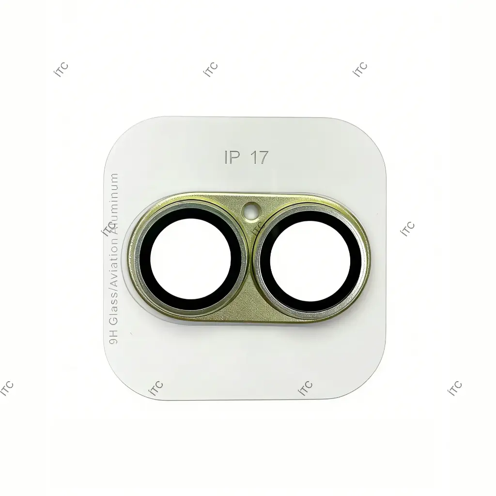 iPhone 17 カメラレンズカバー グリーン