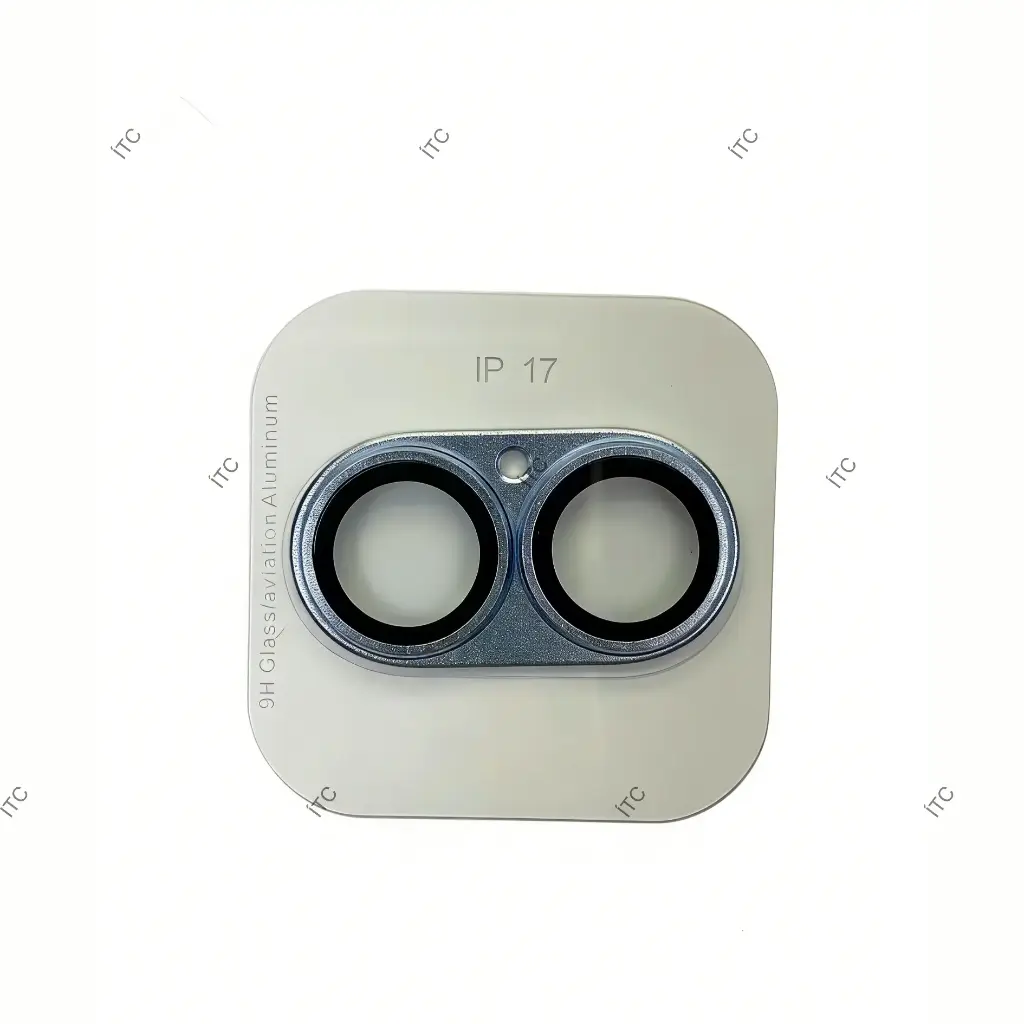 iPhone 17 カメラレンズカバー ブルー