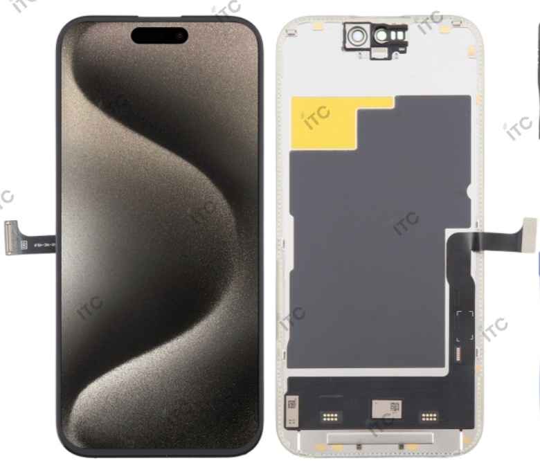 iPhone 15Pro 互換パネル  INCELL 黒（SSS）