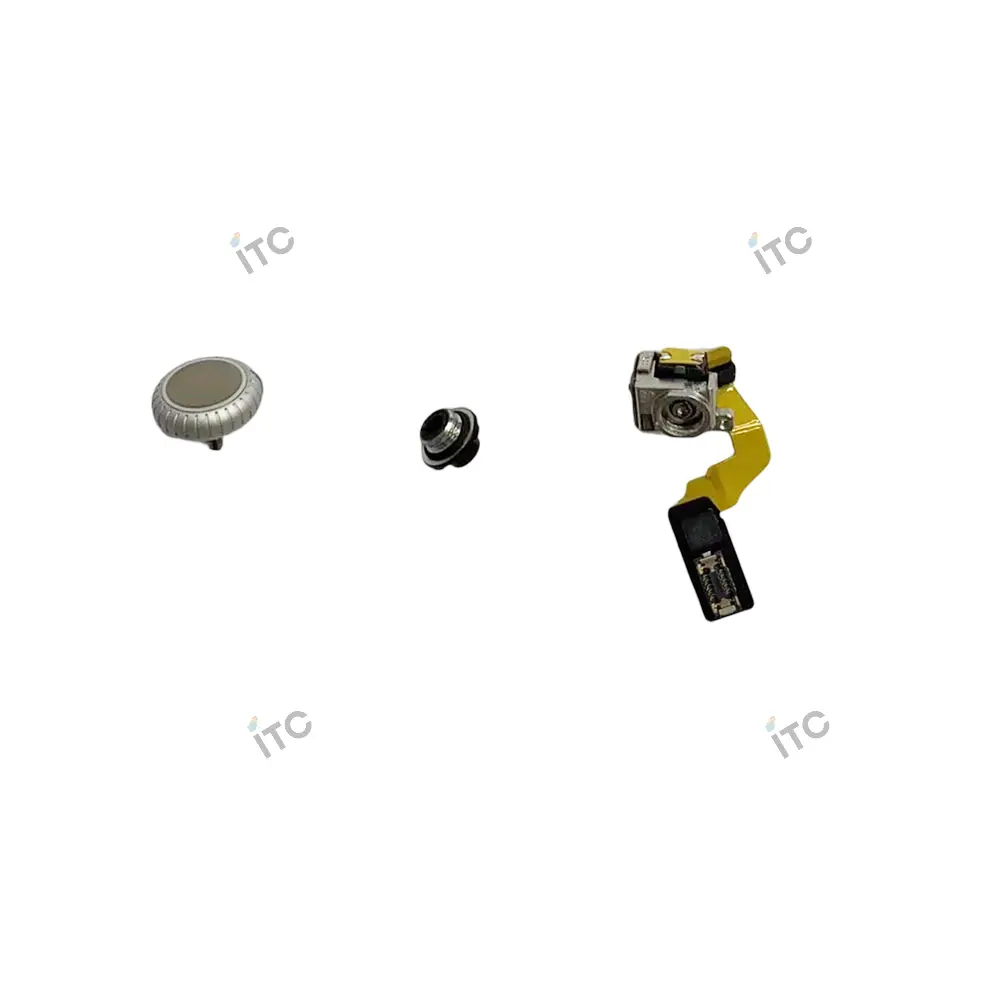 Apple Watch Series 10 46mm ウォッチクラウン+ナット+スピン軸フレックスケーブル ホワイト