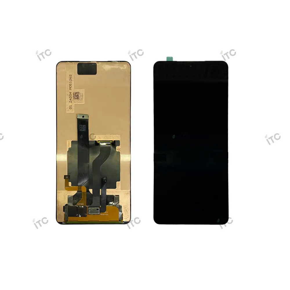 AQUOS R7/R8Pro リペアパネル 黒 指紋付き