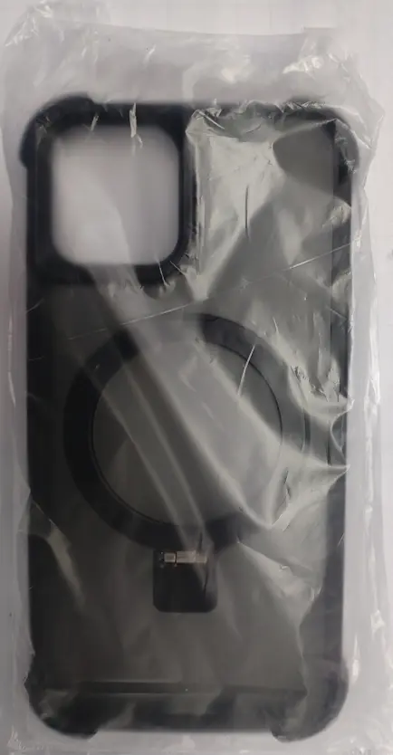 iPhone 12/12Pro マグネットスタンドケース ソフト ブラック